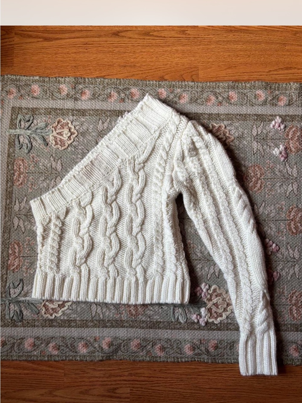 For Love & Lemons Cream Cable Knit Women’s Sweater